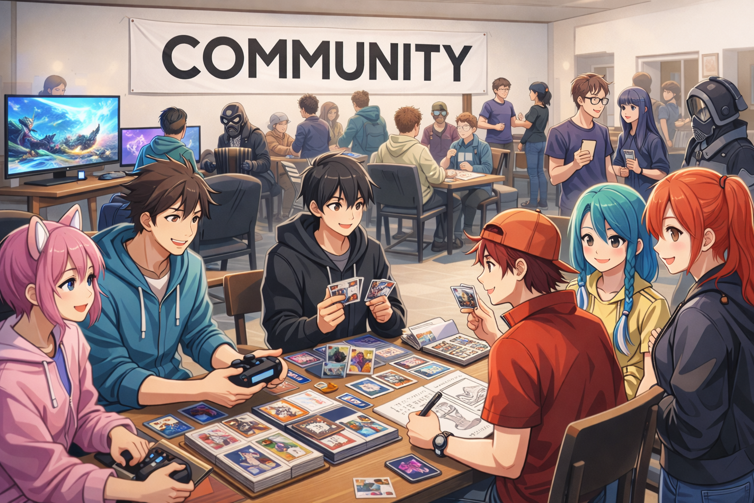 Trading card Discord community where collectors buy, trade, and sell cards together.